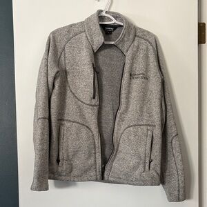 Philadelphia Flower Show Lands' End Light Gray Men's Fleece Jacket